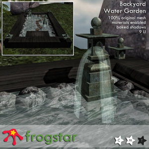 Frogstar - Backyard Water Garden Poster