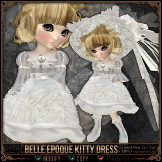 Curious Kitties - Belle Epoque Kitty Dress